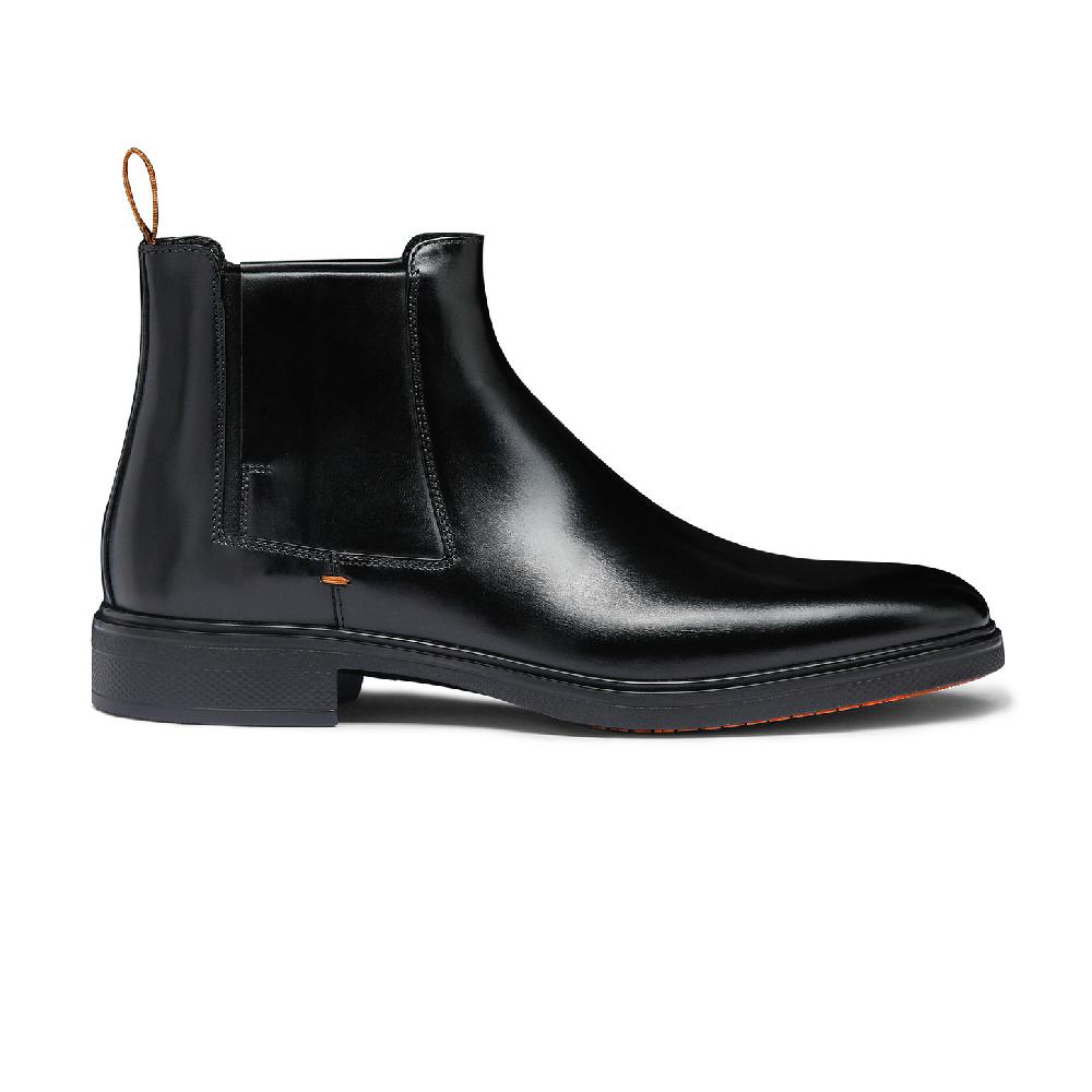 Santoni Stivaletto Easy da uomo in pelle nera