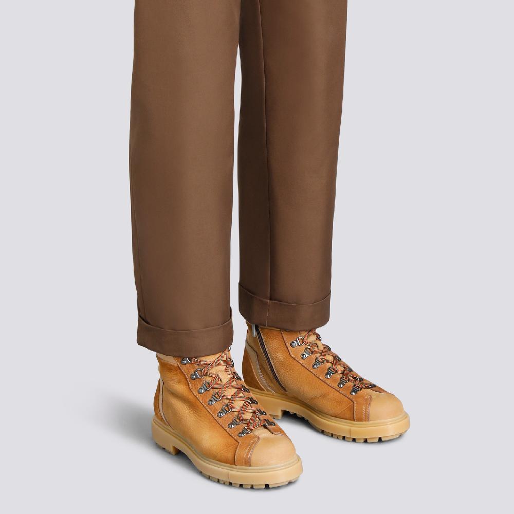 Santoni Scarponcino Da Montagna Da Uomo In Nabuk Marrone