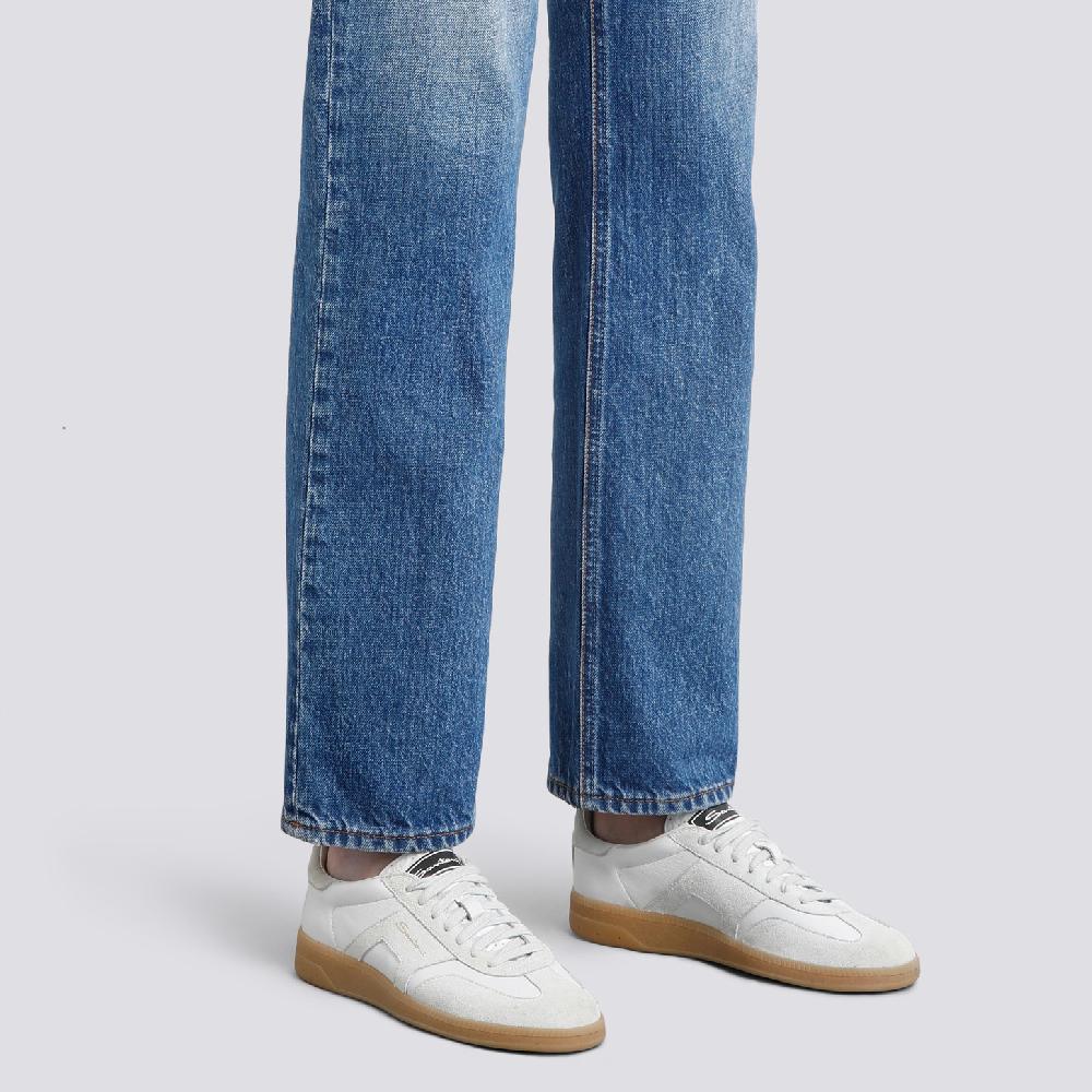 Santoni Sneaker DBS Oly Da Donna In Pelle Bottalata Bianca