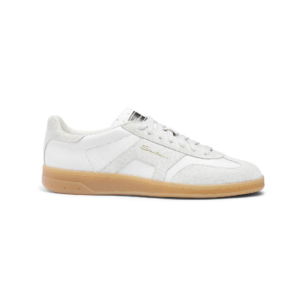 Santoni Sneaker DBS Oly da donna in pelle bottalata bianca
