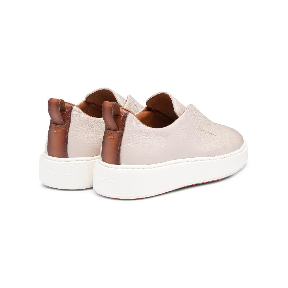 Santoni Sneaker Slip-on Da Donna In Pelle Bottalata Nude