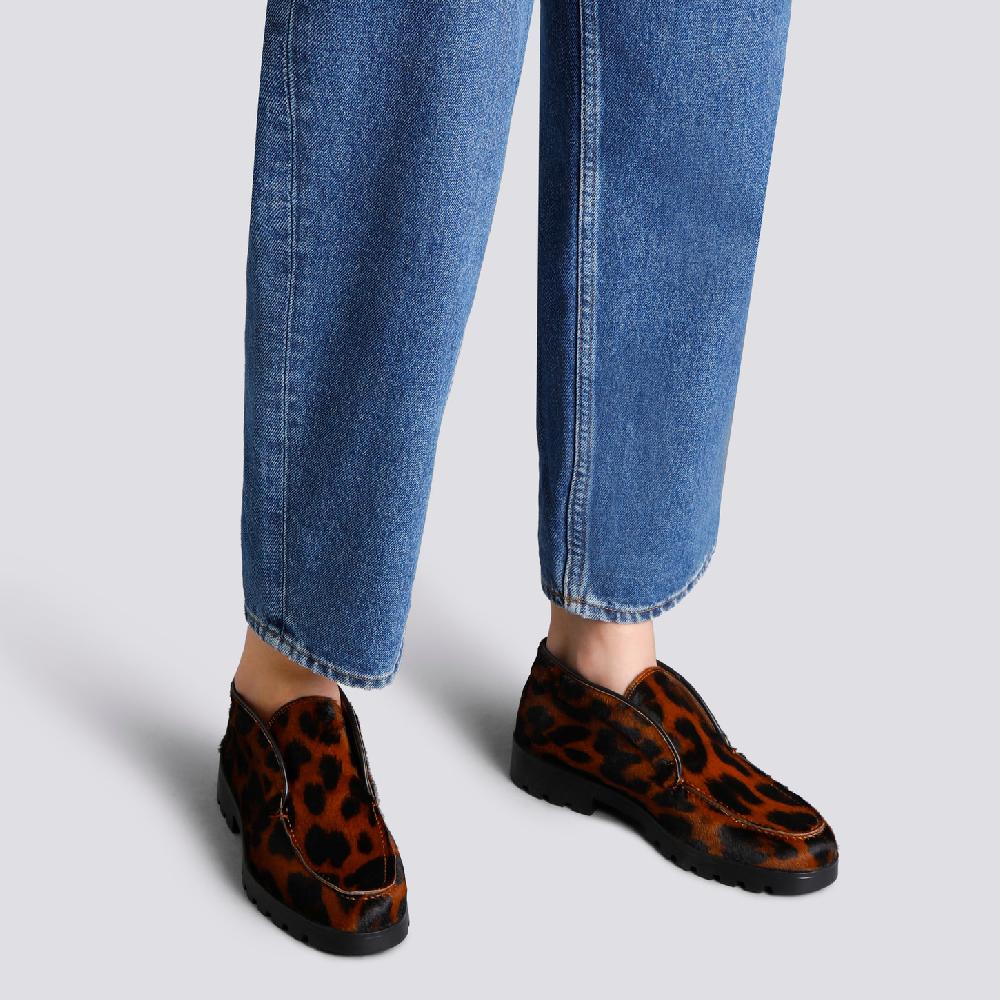 Santoni Stivaletto Desert Da Donna In Cavallino Animalier