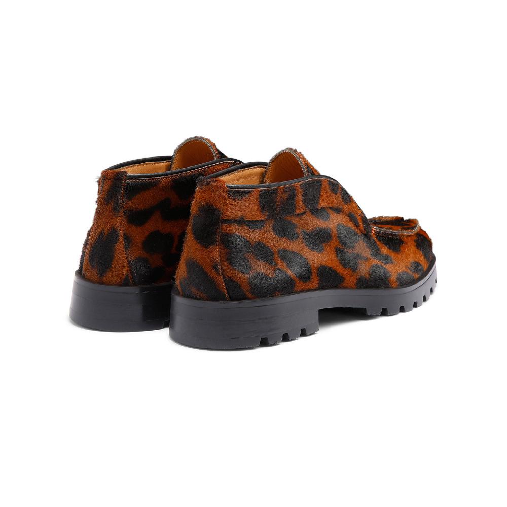 Santoni Stivaletto Desert Da Donna In Cavallino Animalier