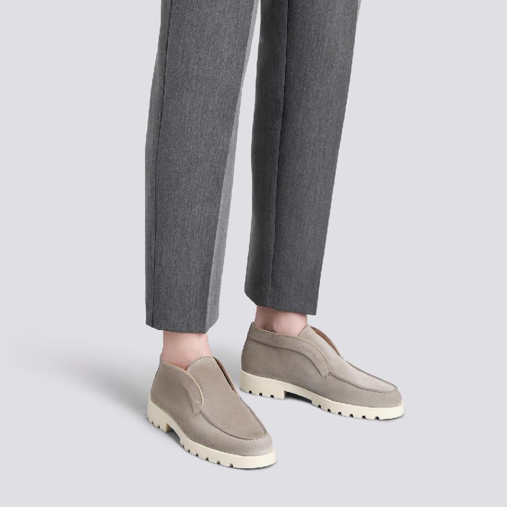 Santoni Stivaletto Desert Da Donna In Suede Tortora