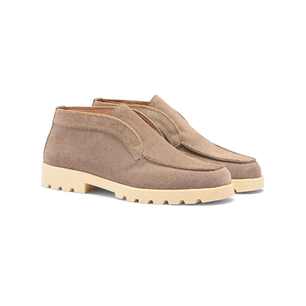 Santoni Stivaletto Desert Da Donna In Suede Tortora