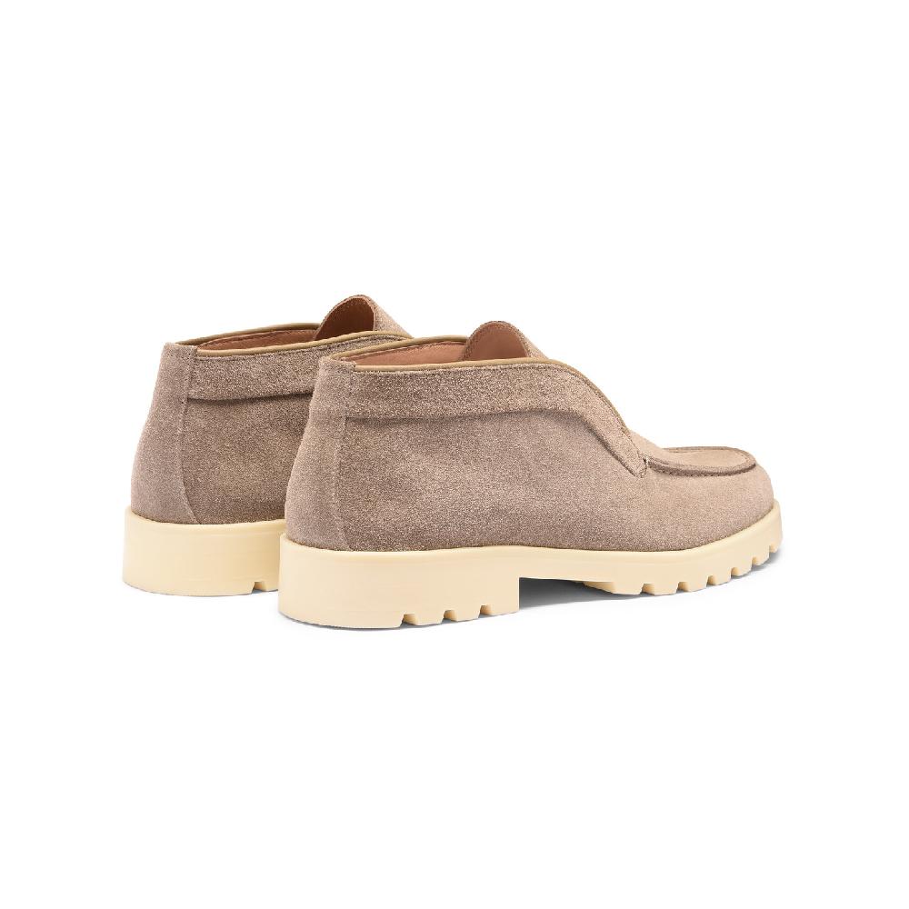 Santoni Stivaletto Desert Da Donna In Suede Tortora