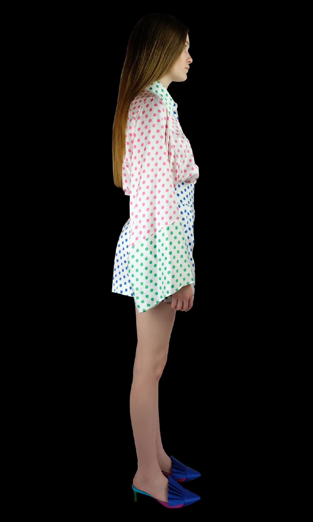 Sara Battaglia Blue Pois Shorts