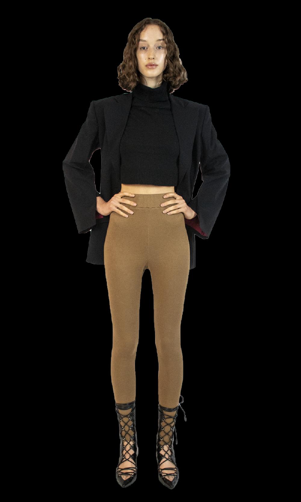 Sara Battaglia Camel Leggings