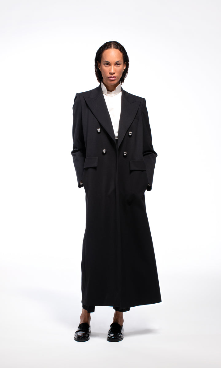 Sara Battaglia Double-breasted Coat