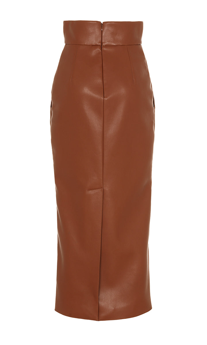Sara Battaglia Eco-leather Skirt