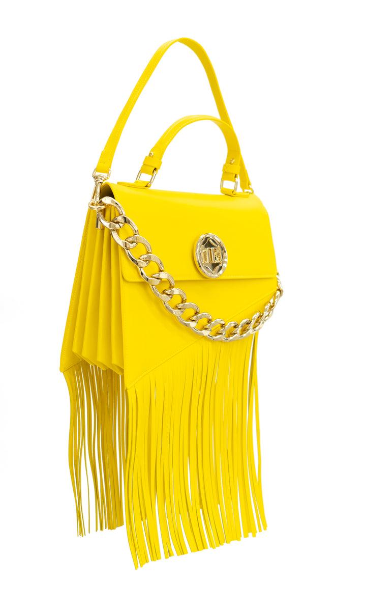 Sara Battaglia Euphoria Fringed Bag M