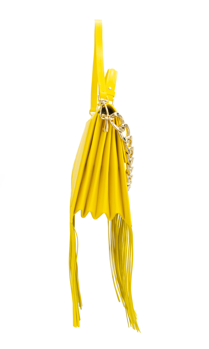 Sara Battaglia Euphoria Fringed Bag M