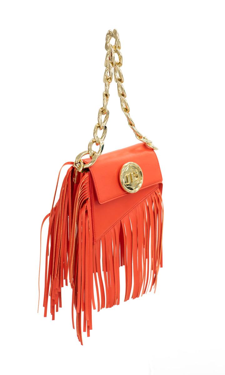 Sara Battaglia Euphoria Fringed Bag XS