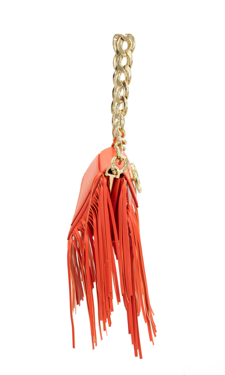Sara Battaglia Euphoria Fringed Bag XS