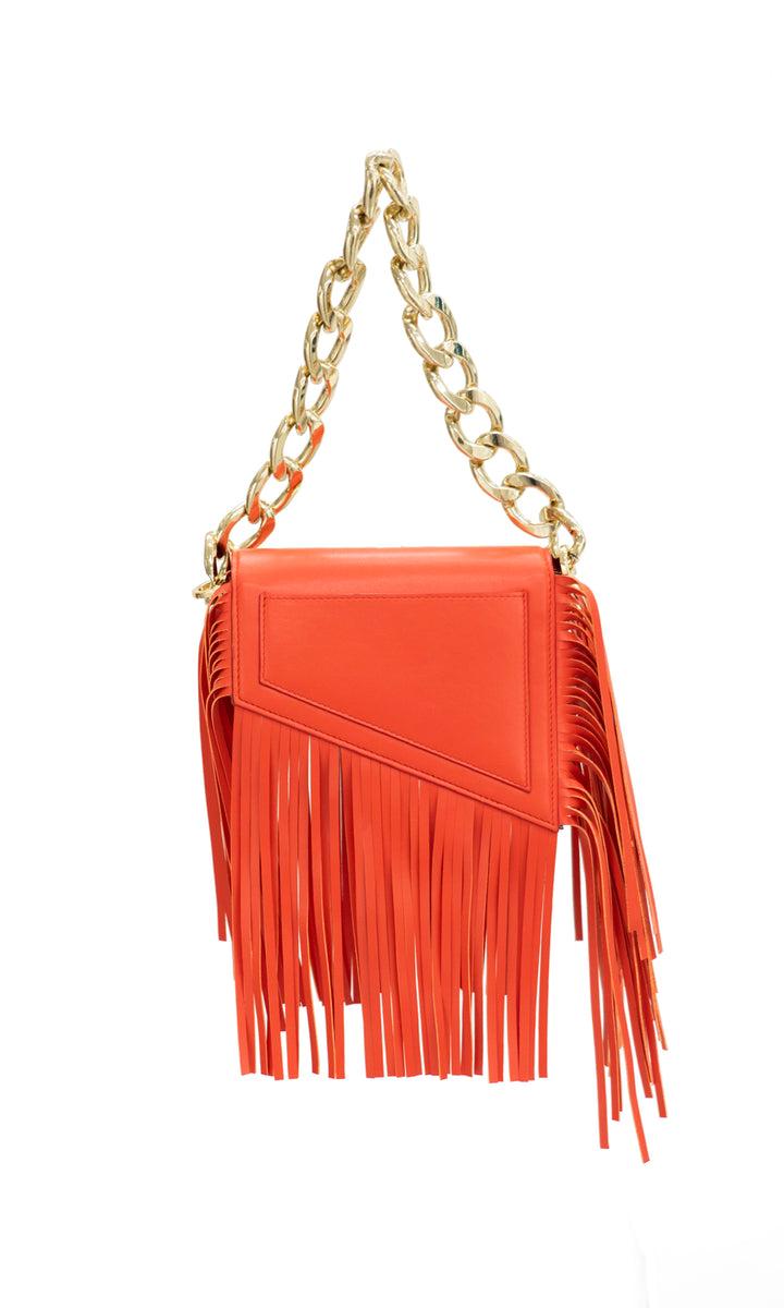 Sara Battaglia Euphoria Fringed Bag XS