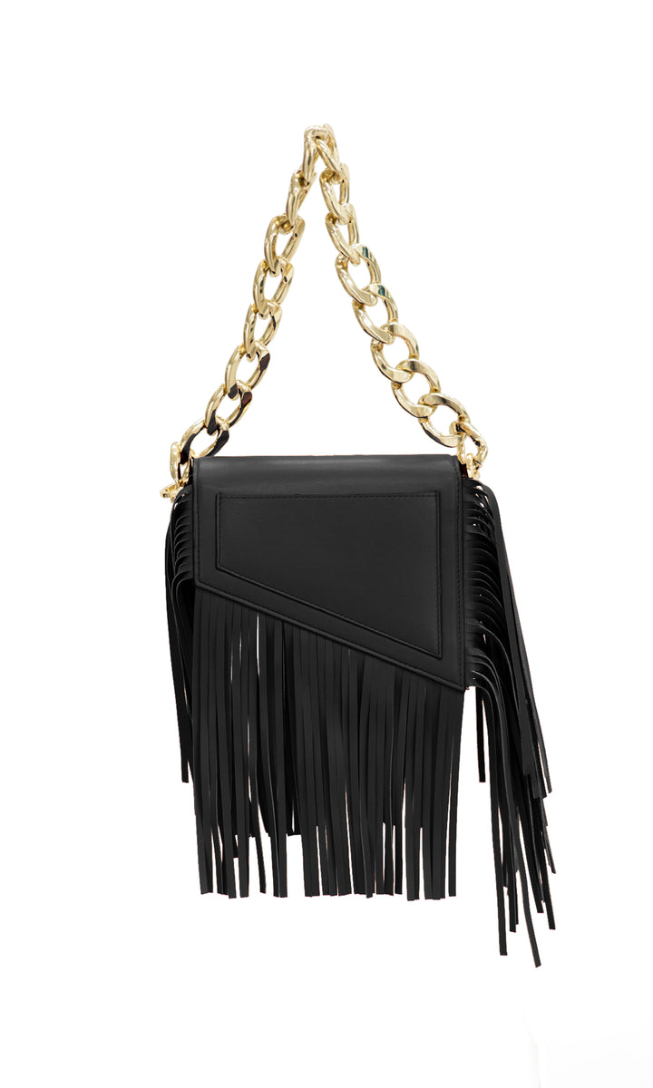 Sara Battaglia Euphoria Fringed Bag XS