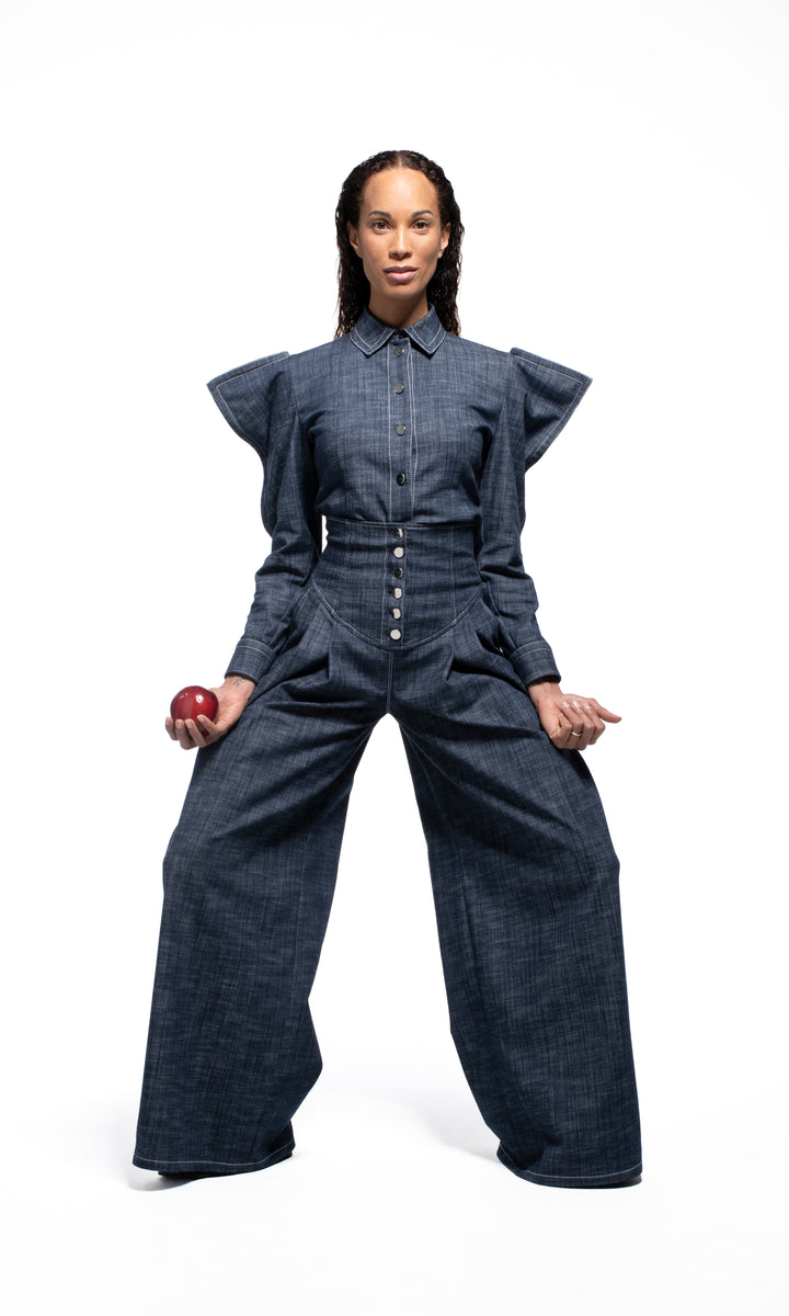 Sara Battaglia High Waist Denim