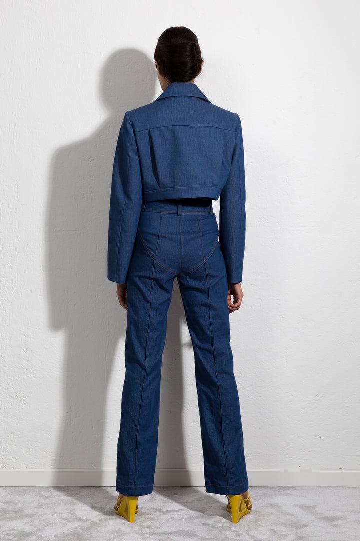 Sara Battaglia High Waisted Pants