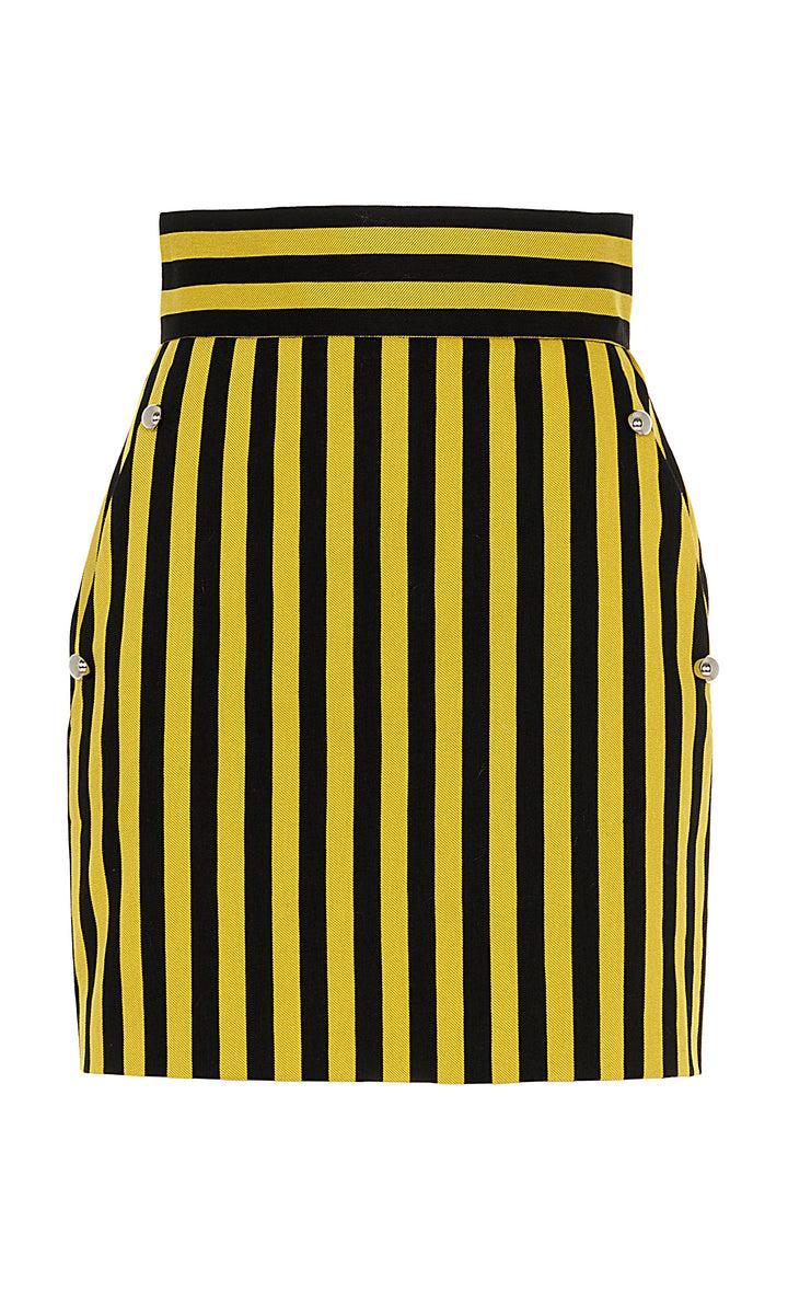 Sara Battaglia Jacquard mini skirt