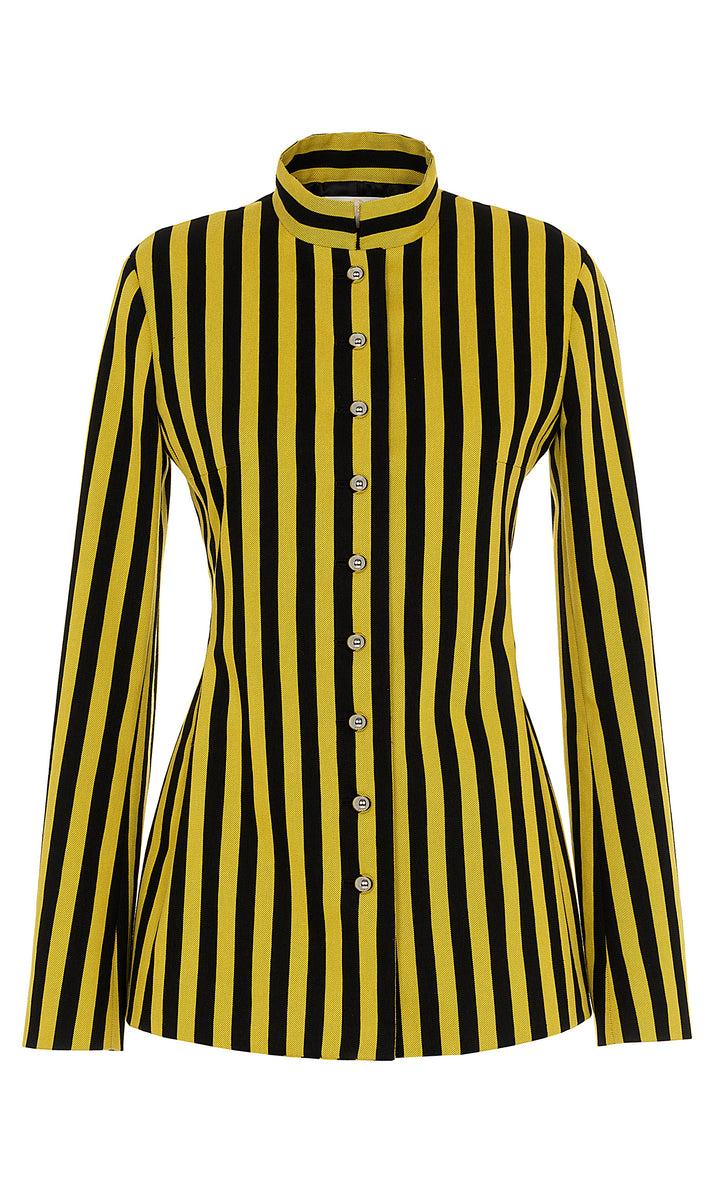 Sara Battaglia Jacquard Shaped Jacket