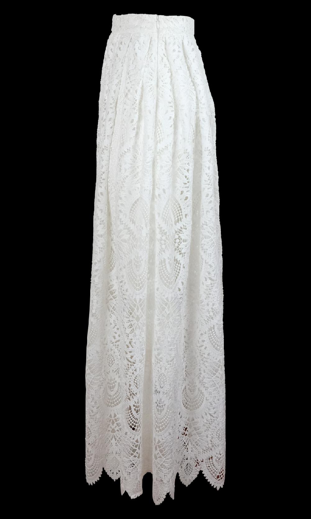 Sara Battaglia Lace Skirt