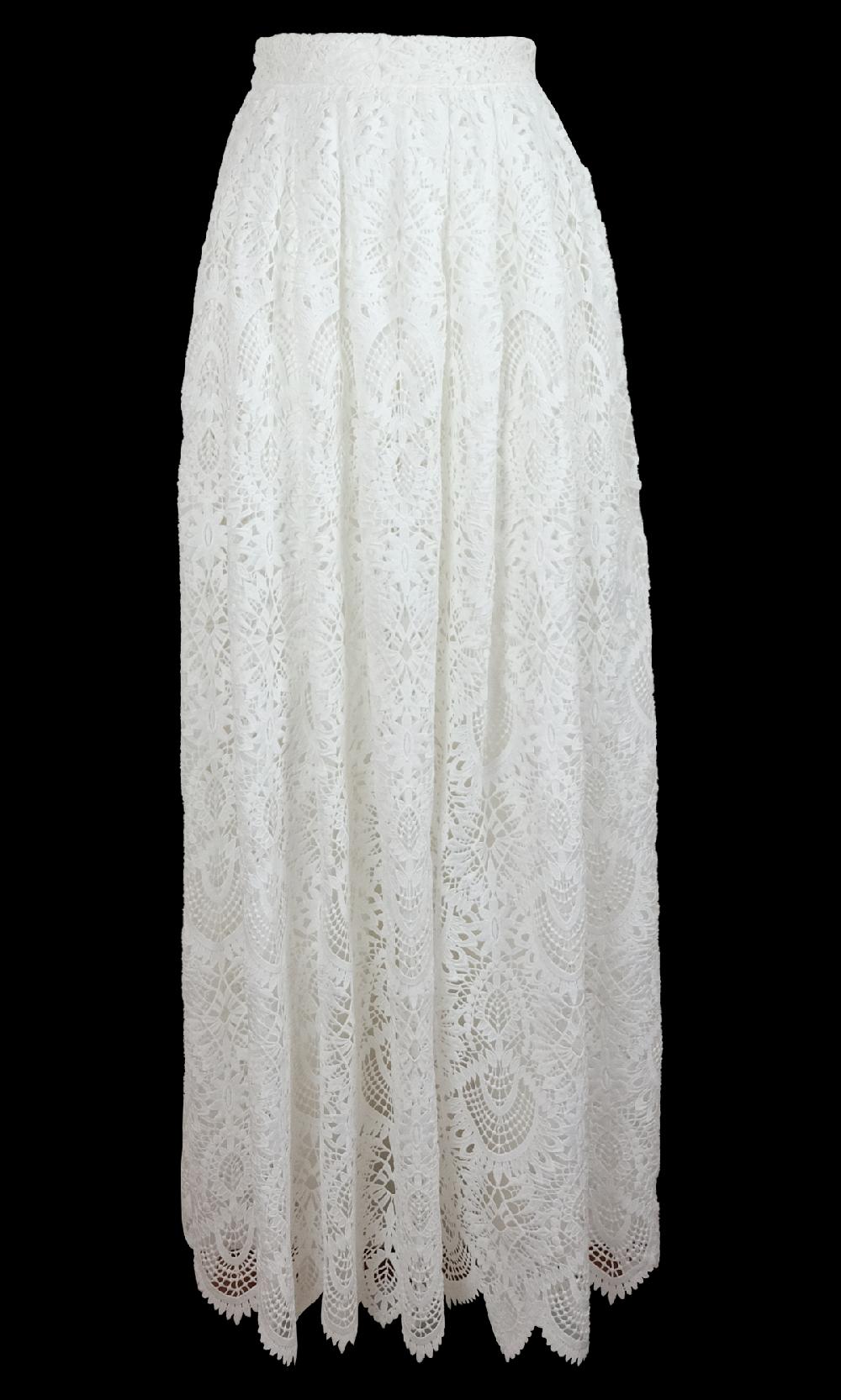 Sara Battaglia Lace Skirt