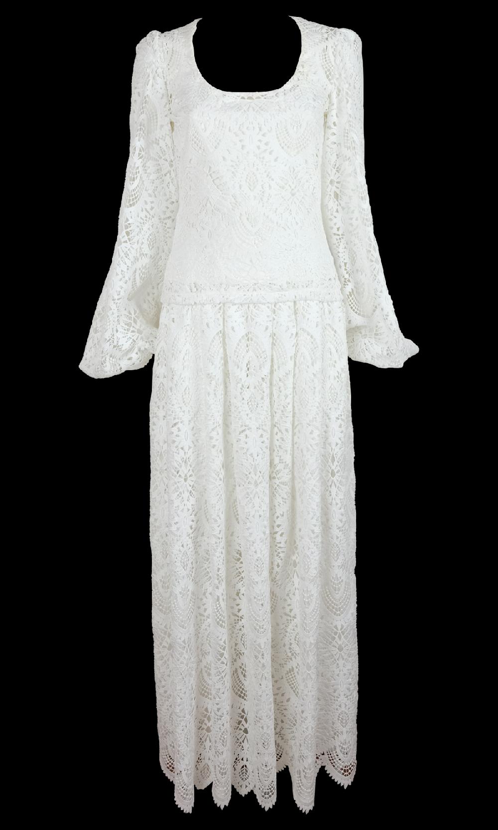 Sara Battaglia Lace Skirt