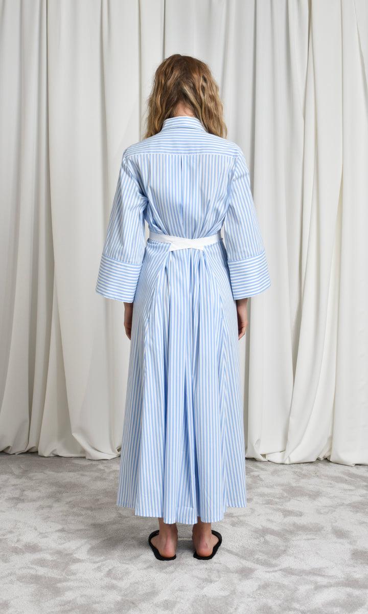 Sara Battaglia Long Chemisier Dress