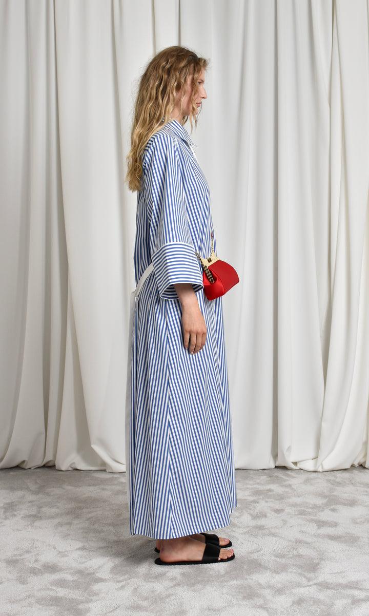 Sara Battaglia Long Chemisier Dress