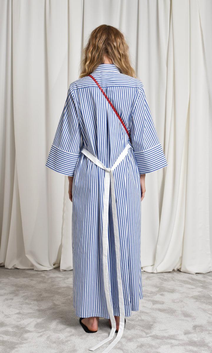 Sara Battaglia Long Chemisier Dress