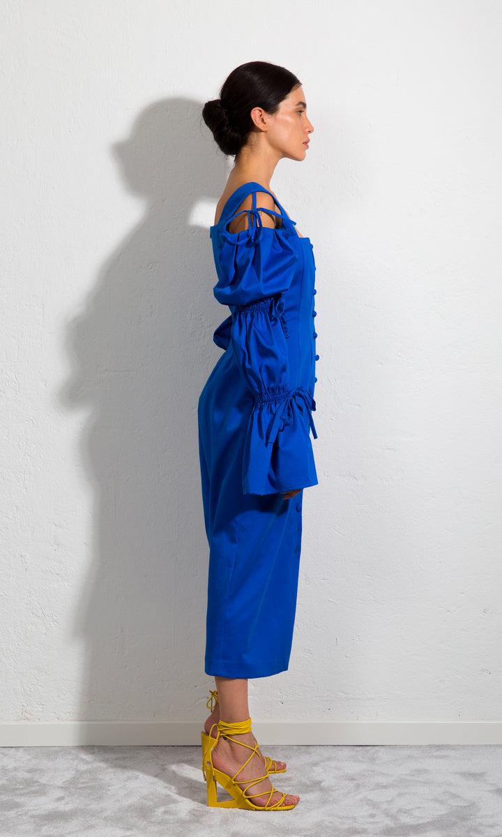 Sara Battaglia Longuette Dress