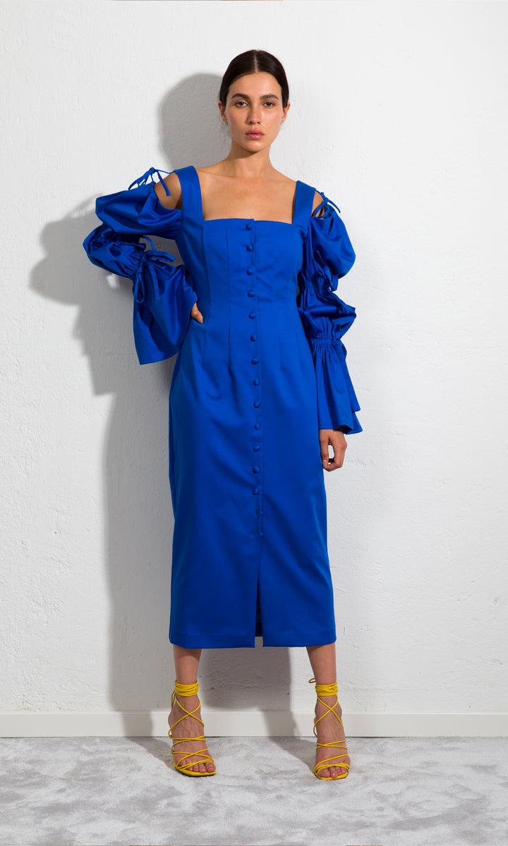 Sara Battaglia Longuette Dress