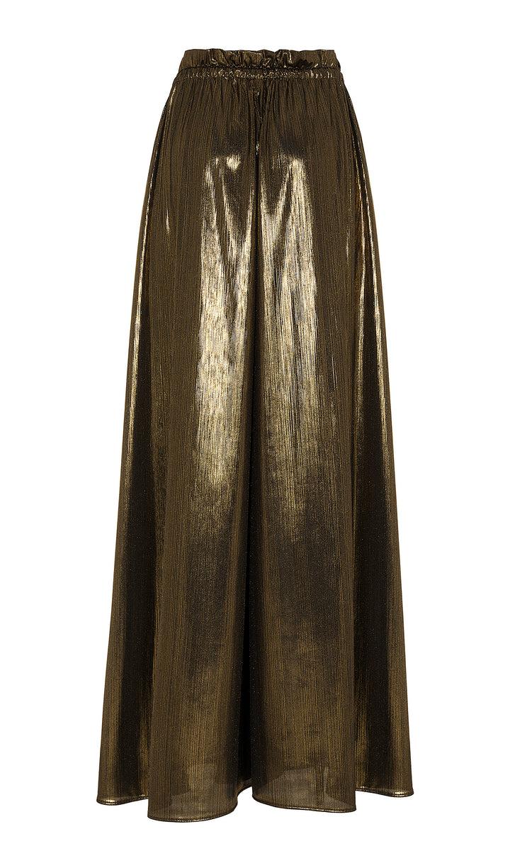 Sara Battaglia Lurex Wide Pants