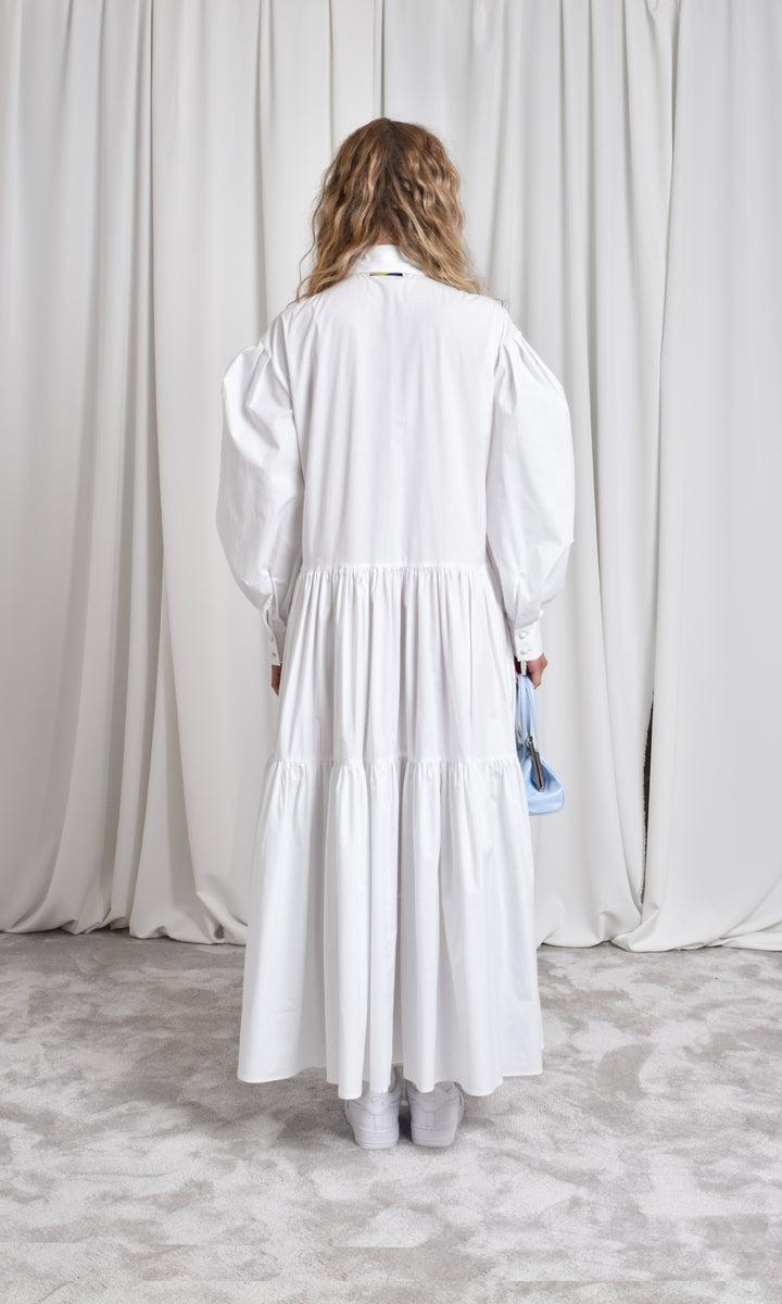 Sara Battaglia Maxi Chemisier Dress