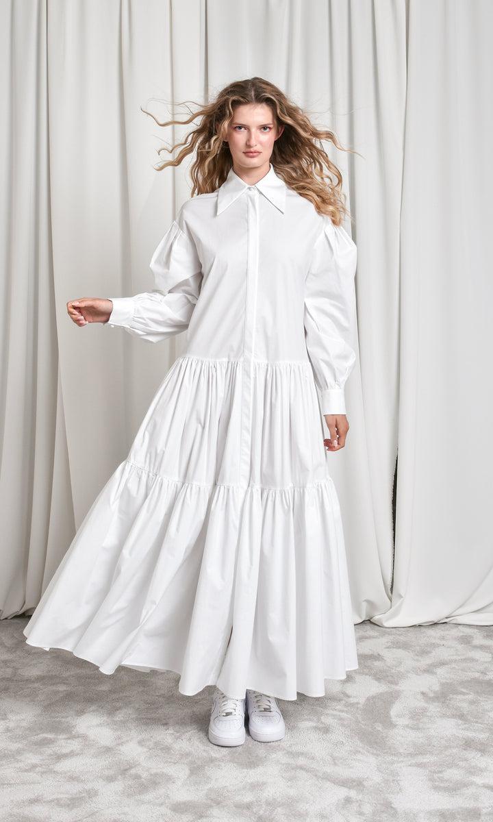 Sara Battaglia Maxi chemisier dress