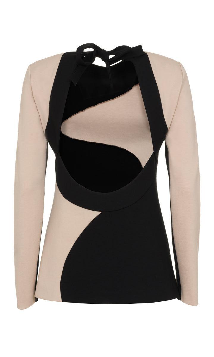 Sara Battaglia Onda Jersey Top