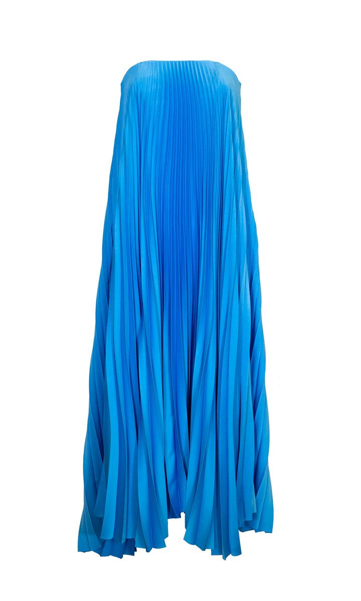 Sara Battaglia Plissé Dress