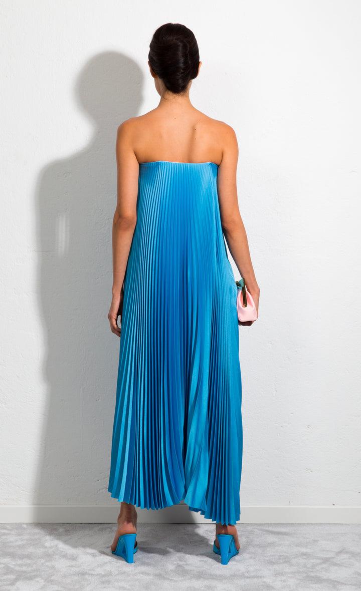 Sara Battaglia Plissé Dress