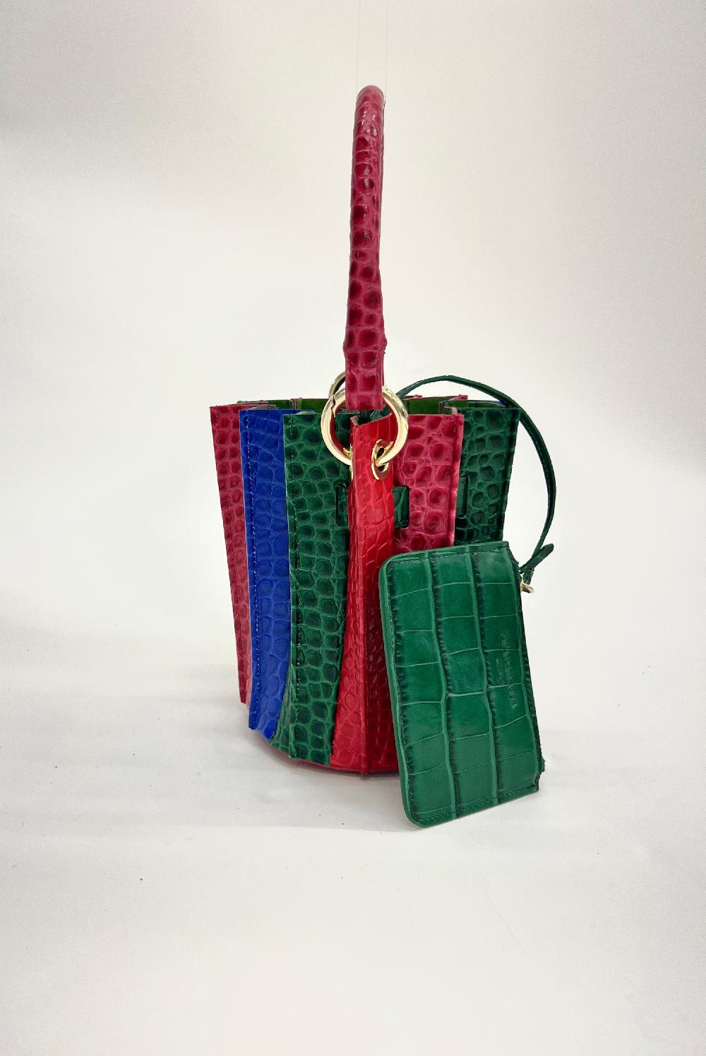 Sara Battaglia Plissé Mini Bucket