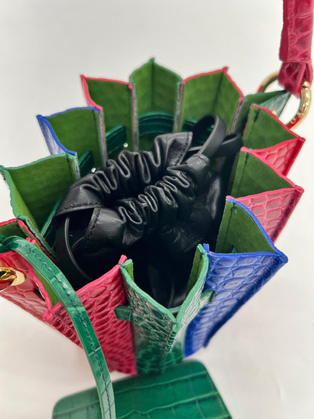 Sara Battaglia Plissé Mini Bucket