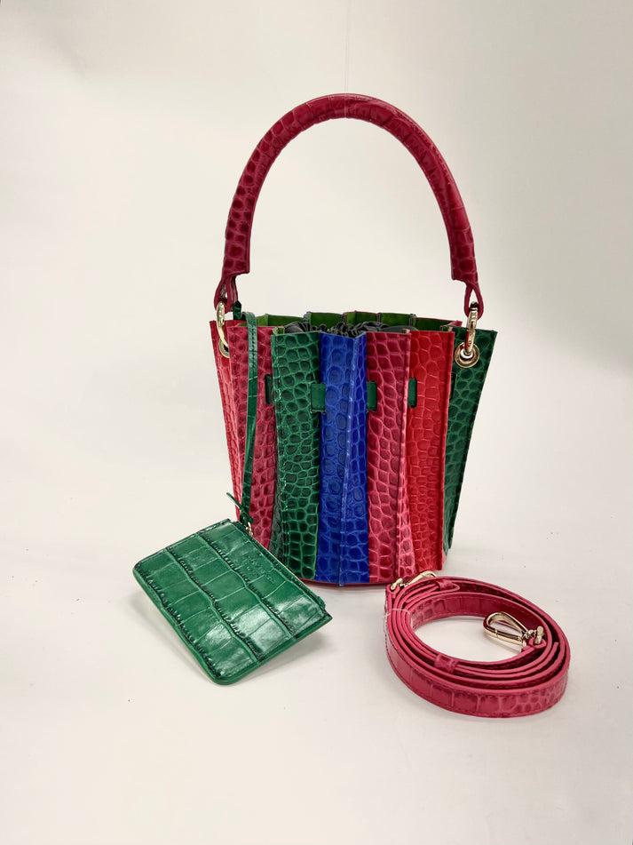 Sara Battaglia Plissé Mini Bucket