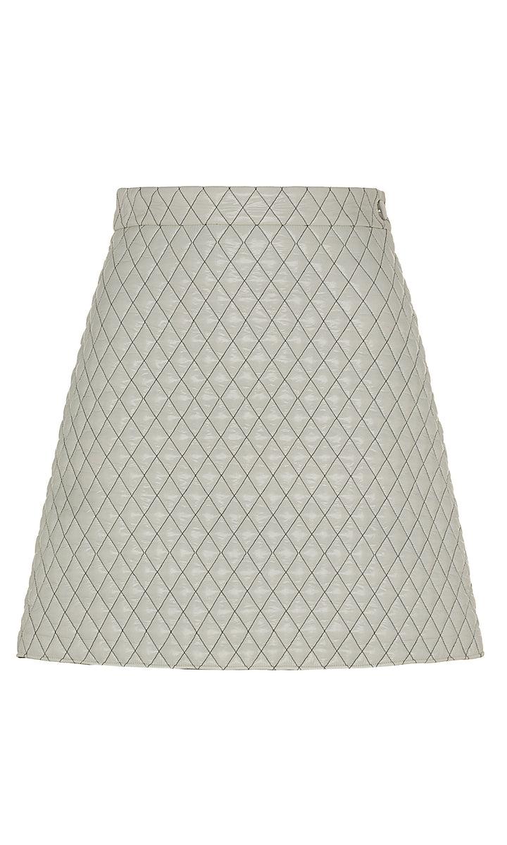 Sara Battaglia Quilted Mini Skirt