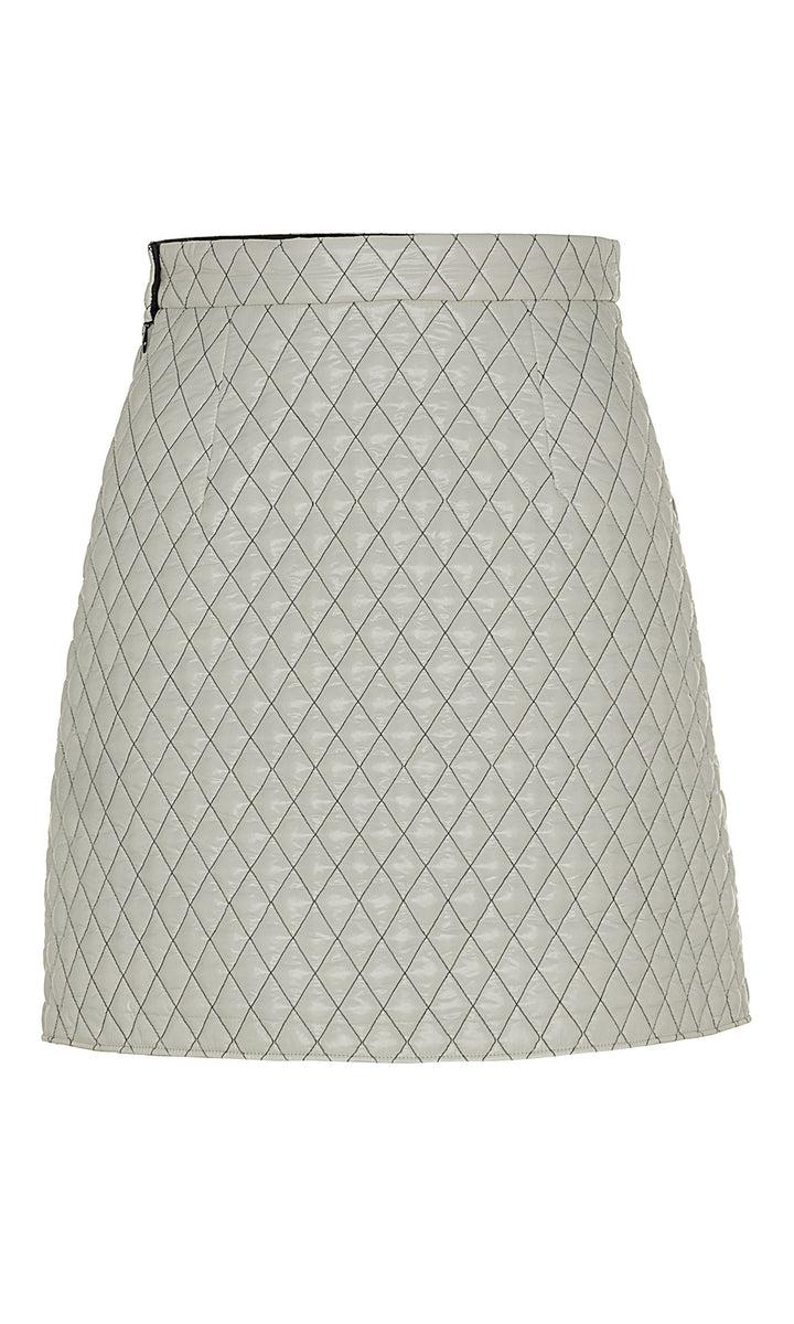 Sara Battaglia Quilted Mini Skirt