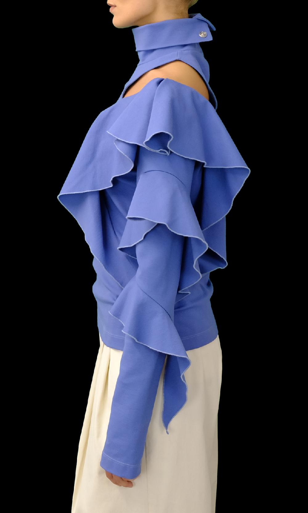 Sara Battaglia Ruffles Top