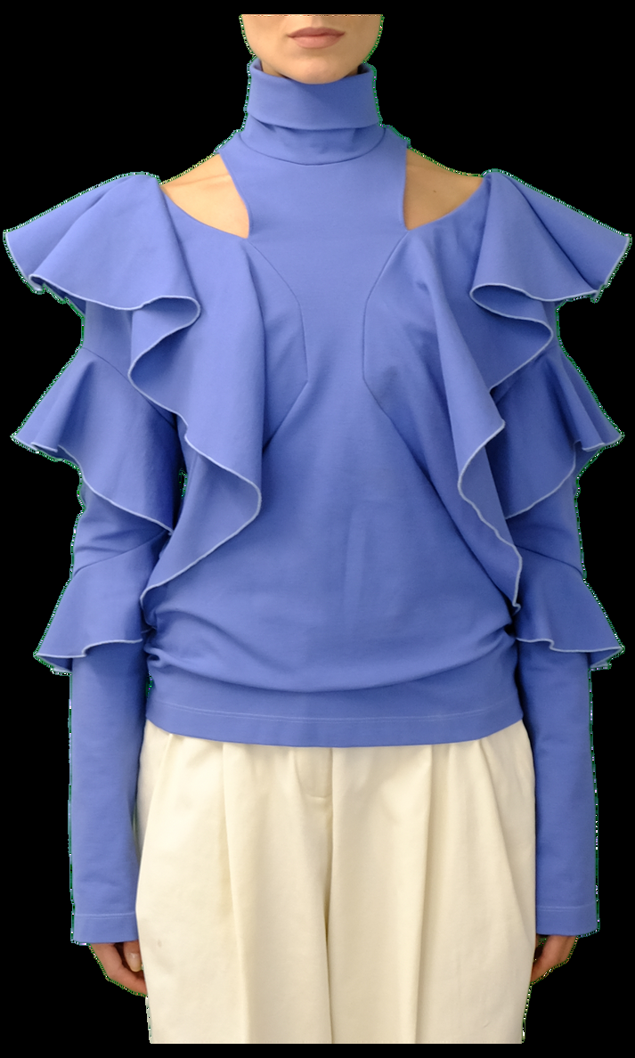 Sara Battaglia Ruffles Top