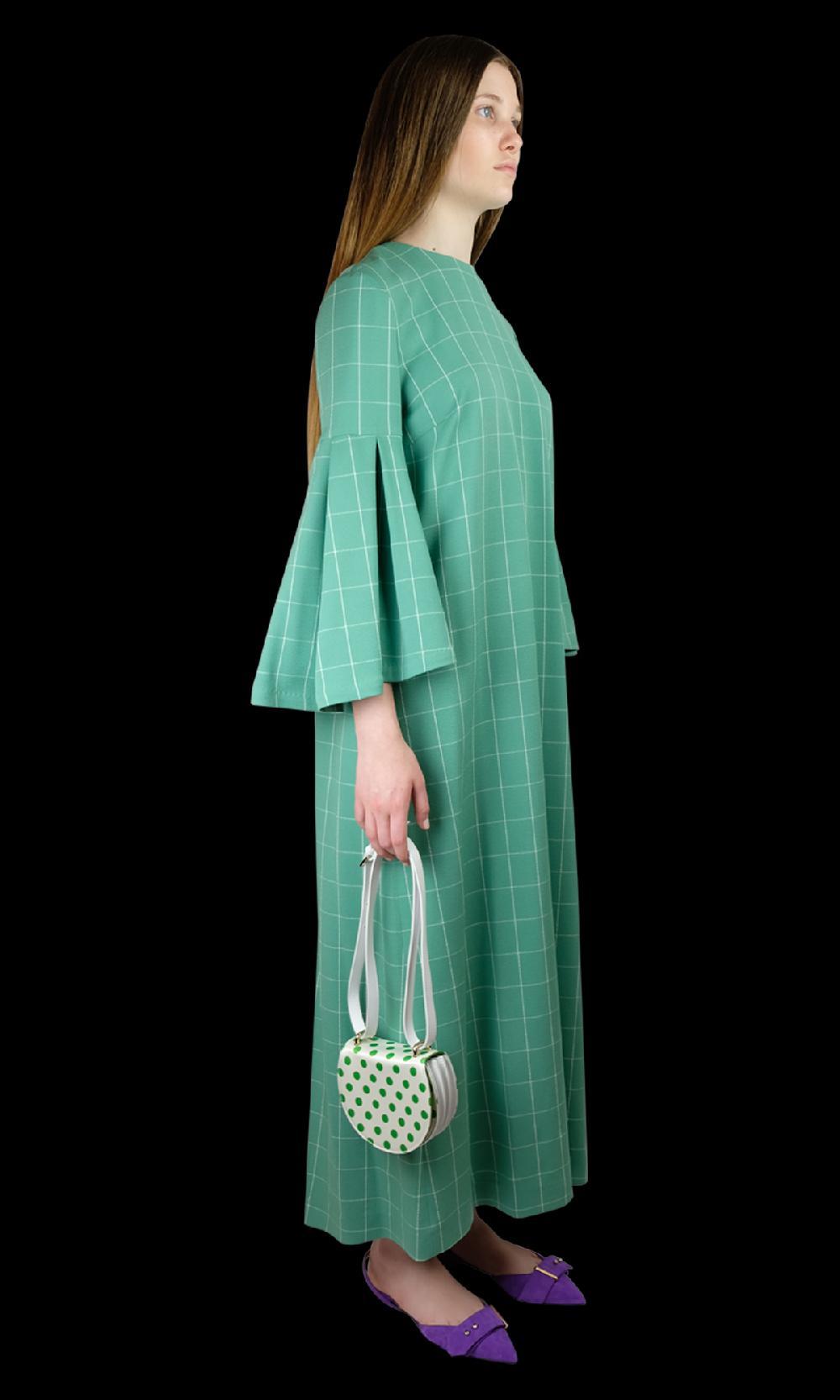 Sara Battaglia Salvia Dress