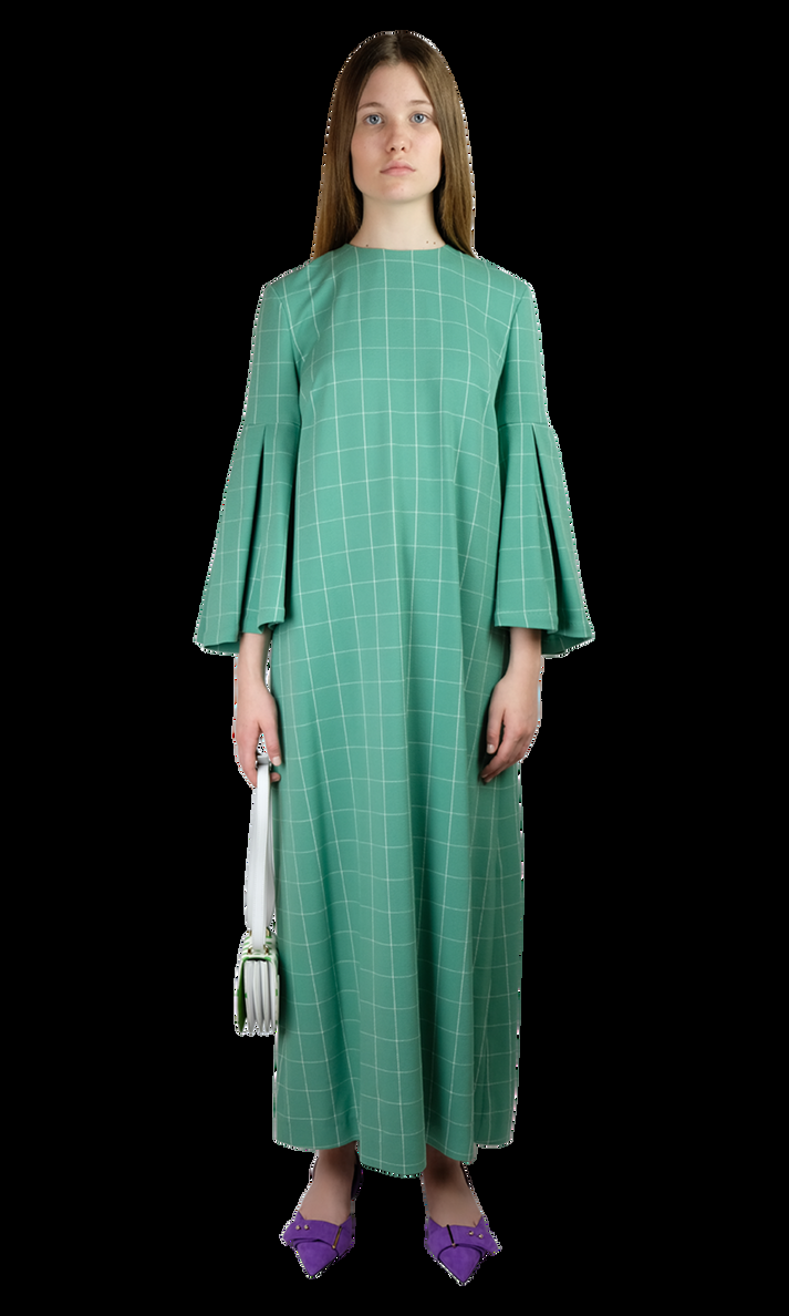 Sara Battaglia Salvia Dress