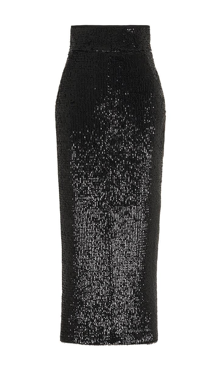Sara Battaglia Sequins Tubino Skirt