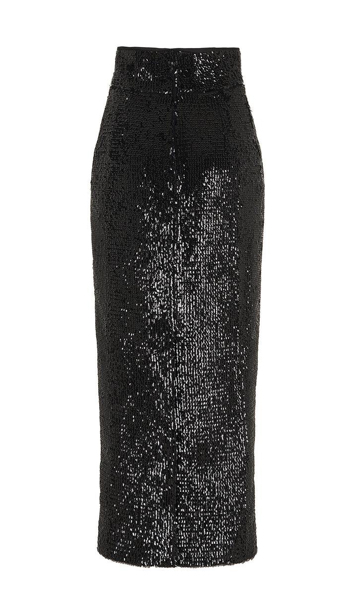 Sara Battaglia Sequins Tubino Skirt