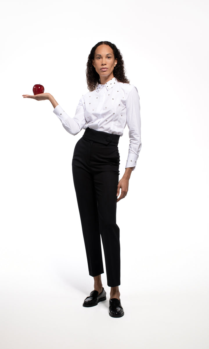 Sara Battaglia Shirt With Strass